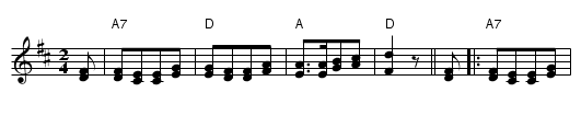 Polka Saluwee - staff notation