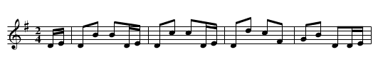 Polka Schnell - staff notation