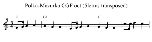 Polka-Mazurka CGF oct (5letras transposed) - staff notation