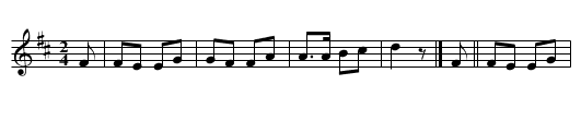 Polkasaluwee - staff notation