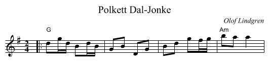 Polkett Dal-Jonke - staff notation