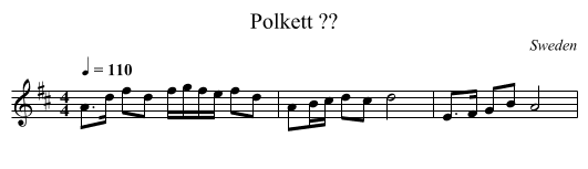 Polkett ?? - staff notation