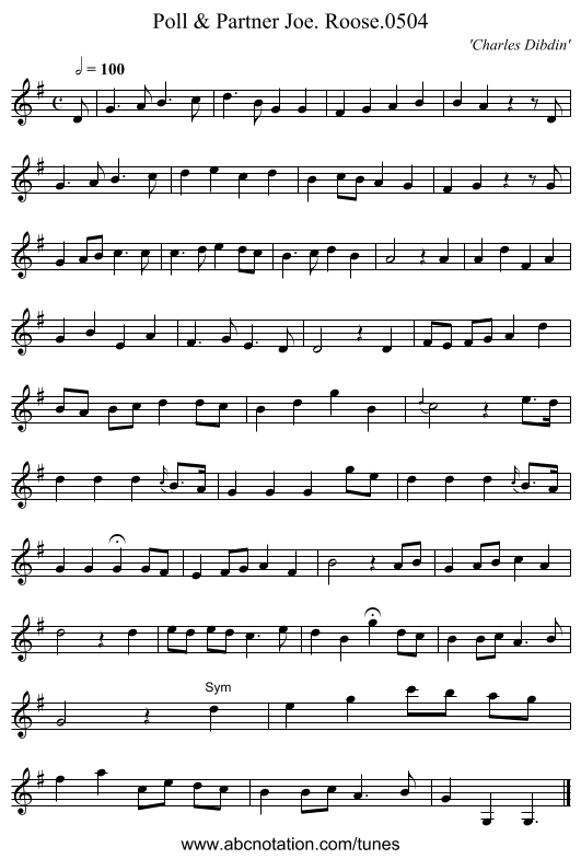 Poll & Partner Joe. Roose.0504 - staff notation