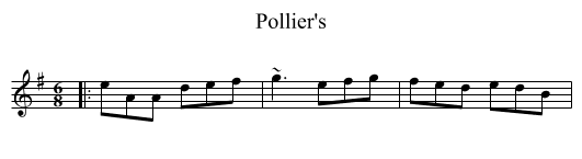 Pollier's - staff notation