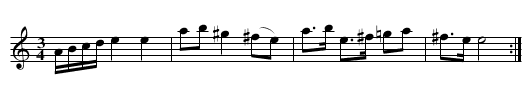 Polloness ur Matthias Silvius Svenonis notbok - staff notation