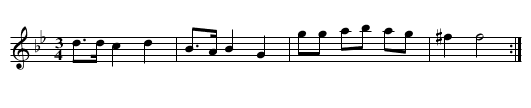 Polloness ur Matthias Silvius Svenonis notbok - staff notation