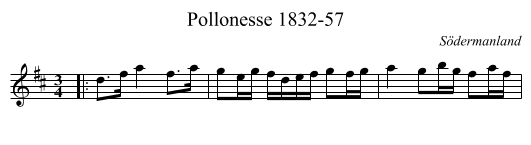 Pollonesse 1832-57 - staff notation