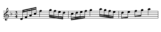 Pollonesse in D-måll ur Trästadsamlingen - staff notation