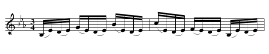 Pollonesse no 16 - staff notation
