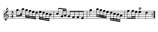 Pollonesse no 23 - staff notation