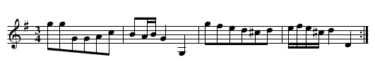 Pollonesse no 30 - staff notation