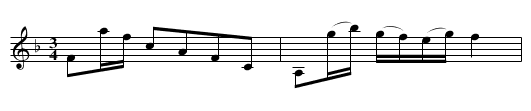 Pollonesse no 61 - staff notation