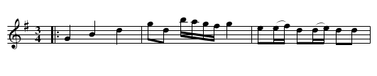 Pollonesse ur Andreas Dahlgrens notbok no 11 - staff notation