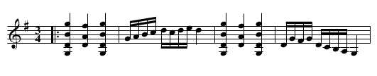 Pollonesse ur Andreas Dahlgrens notbok no 55 - staff notation