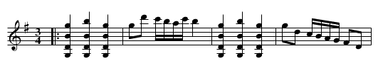 Pollonesse ur Andreas Dahlgrens notbok nr 15 - staff notation