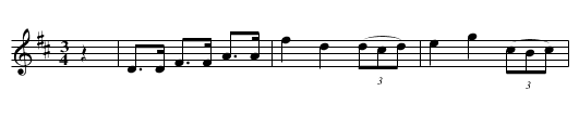 POLLY HOPKINS WALTZ - staff notation