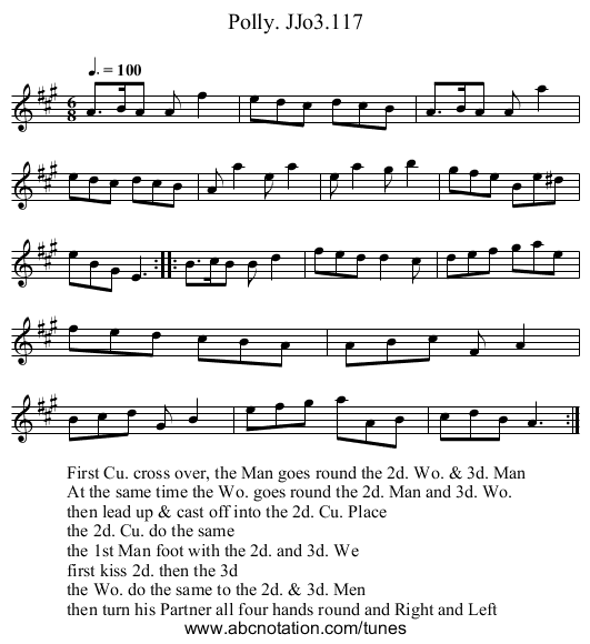 Polly. JJo3.117 - staff notation