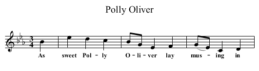 Polly Oliver - staff notation