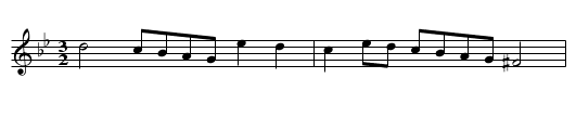 Polly Peachum's Hornpipe - staff notation