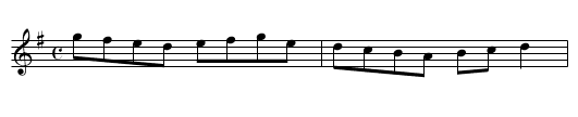 Polly Put The Kettle On - staff notation