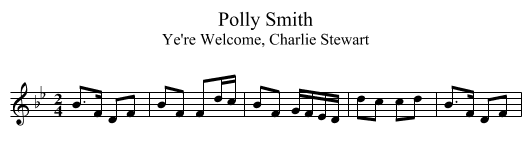 Polly Smith - staff notation