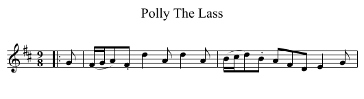 Polly The Lass - staff notation