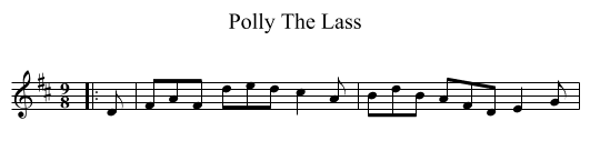 Polly The Lass - staff notation