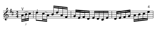 Polo -- Reel - staff notation