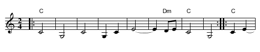 Polomka - staff notation