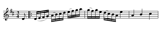 Polonäs efter Abraham Hagholm (nr 30) - staff notation