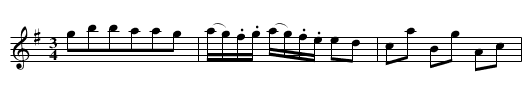 Polonäs efter Abraham Hagholm (nr 3) - staff notation