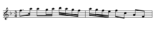 Polonäs efter Abraham Hagholm (nr 85) - staff notation
