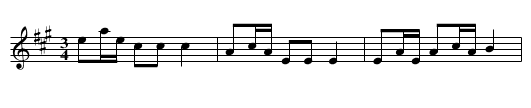 Polon&auml;s fr&aring;n Sexdrega - staff notation