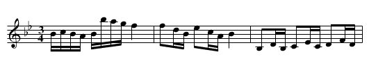 Polonäs i Bb efter Johan Eric Blomgren - staff notation
