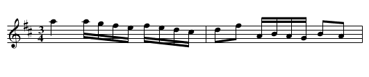 Polonäs i D ur AP Roos notbok - staff notation