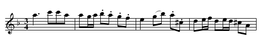 Polonäs i Dm efter Conrad Sandsten - staff notation