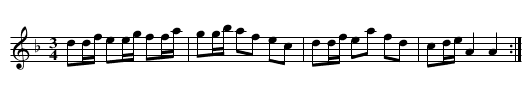 Polonäs i Dm efter Daniel Danielsson - staff notation