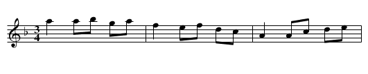 Polonäs i Dm efter Daniel Danielsson - staff notation