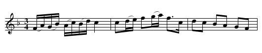 Polonäs i F efter Conrad Sandsten - staff notation