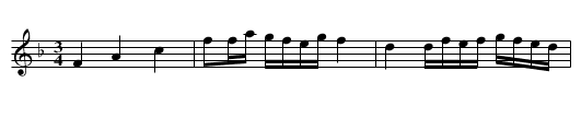 Polonäs i F efter Jean E Blomgren - staff notation