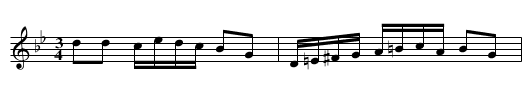 Polonäs, sexdregasamlingen del 1 nr 104 - staff notation