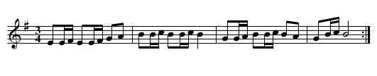 Polonäs, sexdregasamlingen del 1 nr 154 - staff notation