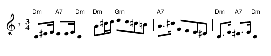 Polonäs, sexdregasamlingen del 1 nr 16 - staff notation
