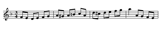 Polonäs, sexdregasamlingen del 1 nr 96 - staff notation