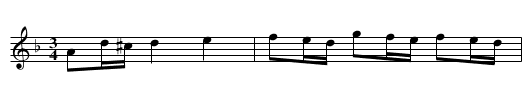 Polonäs, sexdregasamlingen del 2 nr 124 - staff notation