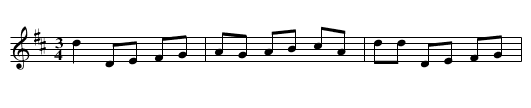 Polonäs, sexdregasamlingen del 2 nr 39 - staff notation