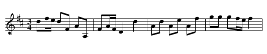Polonäs, sexdregasamlingen del 2 nr 70 - staff notation