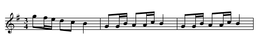 Polonäs, sexdregasamlingen del 2 nr 76 - staff notation