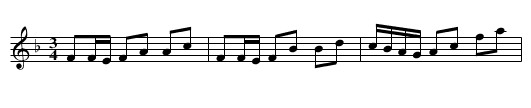 Polonäs, sexdregasamlingen del 3 nr 13 - staff notation