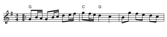Polonäs, sexdregasamlingen del 3 nr 1 - staff notation